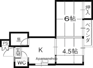 プチメゾン香里園【3階】の間取り