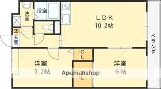 ルディシアコート【6階】の間取り
