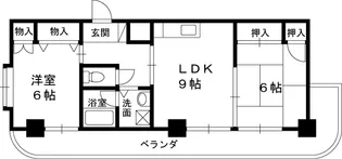 ルーエ芦屋【408号室】の間取り