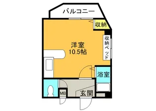 ラピュタ牧野阪【1階】の間取り