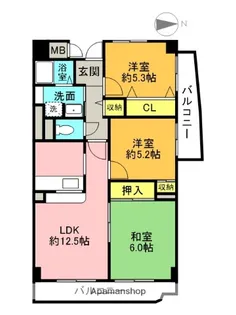 兵庫県尼崎市南七松町1丁目【マンション】の間取り