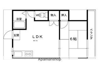 メーベルハイツ【1階】の間取り