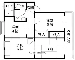 兵庫県尼崎市若王寺3丁目【マンション】の間取り