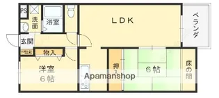 兵庫県西宮市城山【マンション】の間取り
