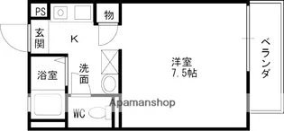 クラシス甲子園【102号室】の間取り