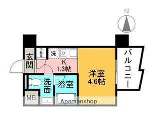 インターフェルティR2甲子園【1005号室】の間取り