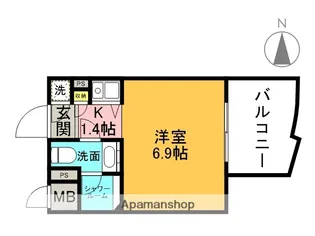 インターフェルティR2甲子園【4階】の間取り