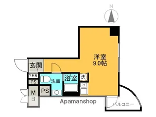 インターフェルティR2甲子園【9階】の間取り