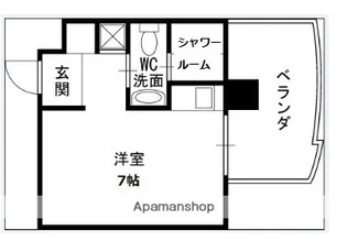1Rの間取り画像