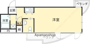 インターフェルティR2甲子園【9階】の間取り