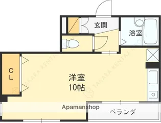 レザムルーズ西宮【10階】の間取り