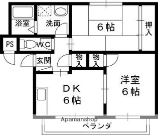 ブラウンハイツ【2階】の間取り