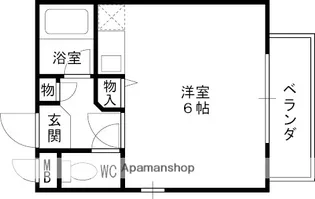 シャルマンフジ西宮弐番館【3階】の間取り