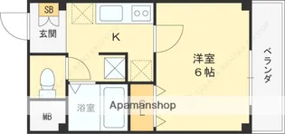 ハイツシャイニングN【2階】の間取り