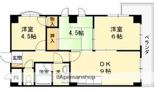甲子園GH【401号室】の間取り