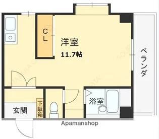 兵庫県西宮市田代町【マンション】の間取り