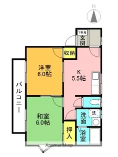 ヴィラ上甲子園【101号室】の間取り
