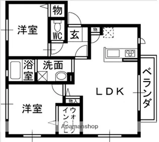 アトレ安堂寺【1階】の間取り
