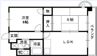 カーサミソノ【2階】の間取り