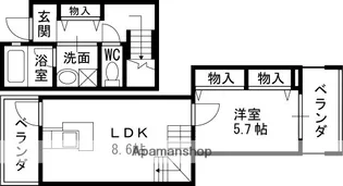 兵庫県尼崎市塚口本町2丁目【マンション】の間取り