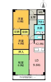 ボヌール【1階】の間取り
