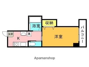 LAKIA APARTMENT夙川(旧ディア夙川)【4階】の間取り