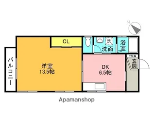 ラベール二葉【2階】の間取り