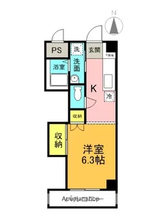 ドミトリー甲子園【3階】の間取り