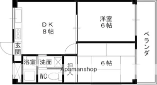 メゾンおかもと【3階】の間取り