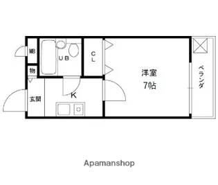 グランベガ学文殿【3階】の間取り
