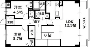 ココ西宮【4階】の間取り
