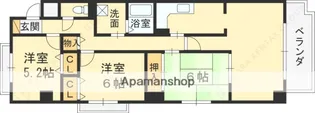 兵庫県西宮市薬師町【マンション】の間取り
