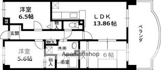 プリマヴェーラ【305号室】の間取り