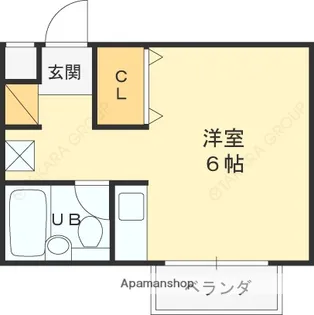 ハママンション【3階】の間取り