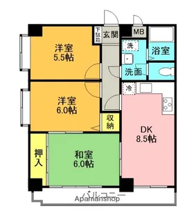 エクセレント甲子園11番館【2階】の間取り
