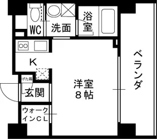 レジュールアッシュ梅田WEST【1106号室】の間取り