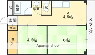 クオリティ俊徳【3階】の間取り