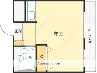 アオバ芦屋ハイツ【401号室】の間取り