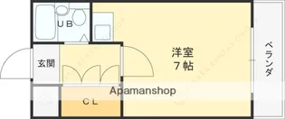 ユニテソリステ鳴尾【3階】の間取り