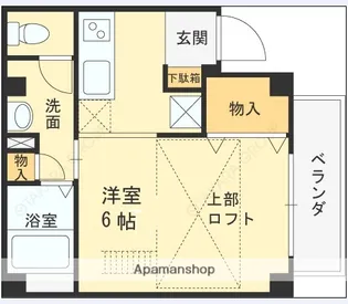 兵庫県西宮市岡田山【マンション】の間取り