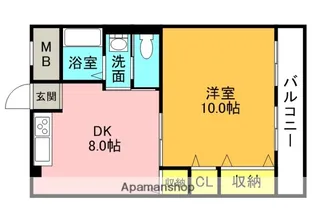 レオハイム津田【3階】の間取り