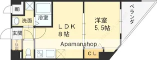 アメニティコート夙川【203号室】の間取り