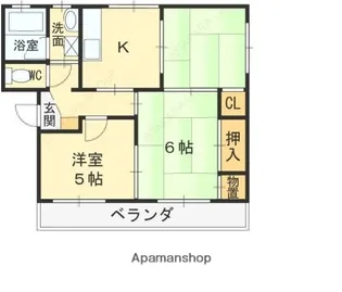 永和ハイツ【2階】の間取り