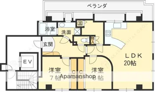 イルシオンド芦屋【601号室】の間取り