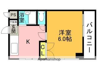 ロータリーマンション香里北之町【415号室】の間取り