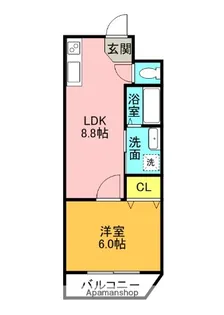 M’プラザ津田駅前参番館【103号室】の間取り