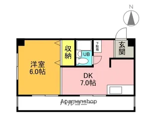 ポコアポコ甲子園口メゾン【503号室】の間取り