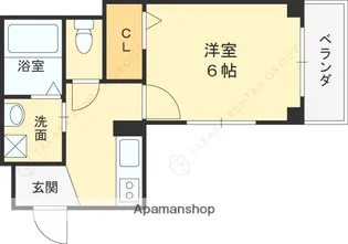 ジュネス・バンブー【5階】の間取り