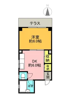 ライフプラザ今津【1階】の間取り