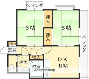 エトワール甲子園【3階】の間取り
